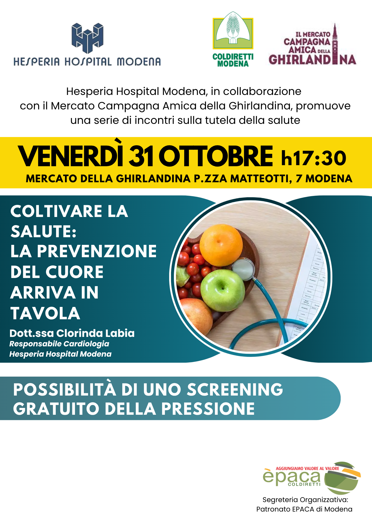 Locandina evento Coltivare la salute