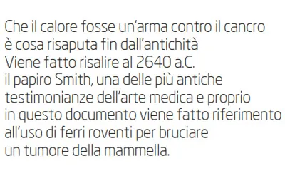 Termoablazione: la quarta arma in oncologia medica 