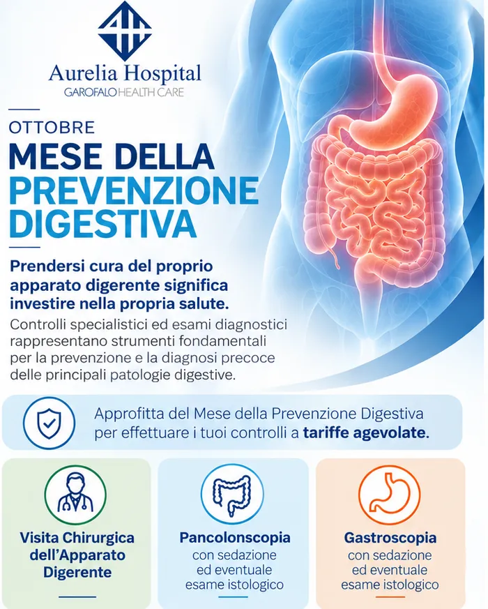 OTTOBRE: MESE DELLA PREVENZIONE DIGESTIVA
